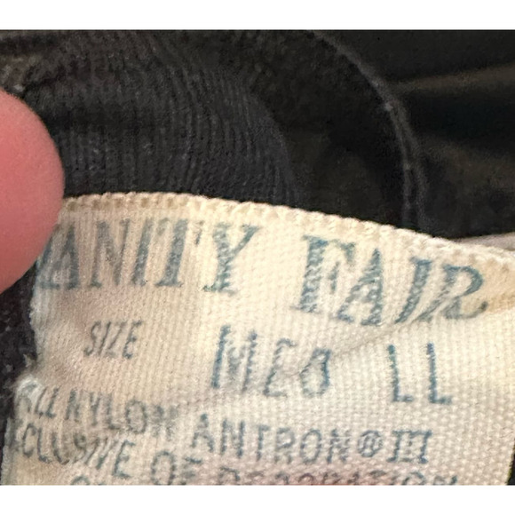 Vintage Vanity Fair Black Half Slip Slip sz M - Picture 9 of 9